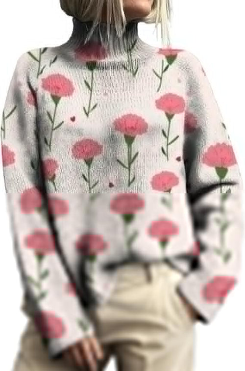 weaters for Women Trendy Classic Turtleneck Knitted Pullover Long Sleeve Sweater Lightweight Fall Jumper Tops